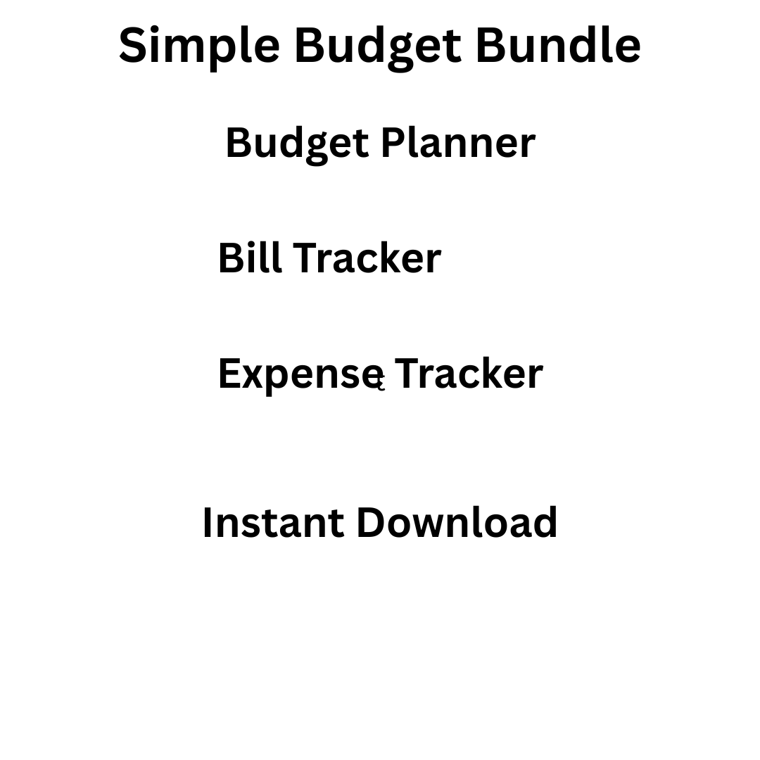 Simple Budget Bundle – Printable